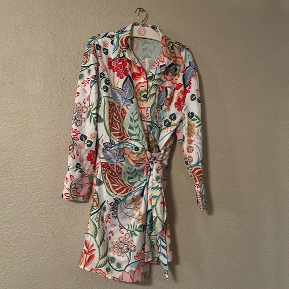 Colorful wrap dress large - Picture 1 of 4